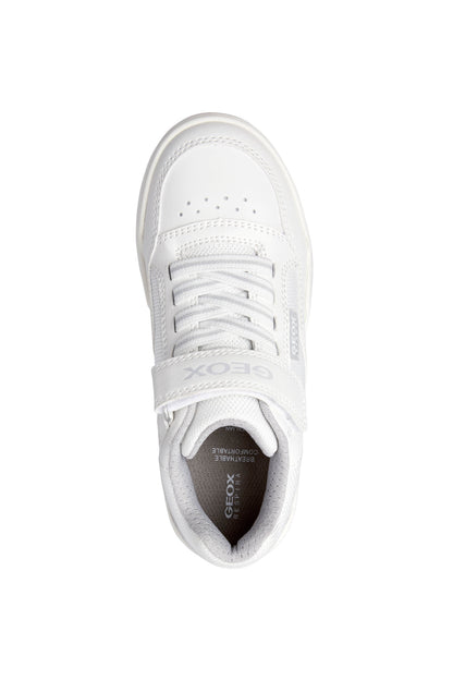GEOX J167RB WHITE LT GREY C1236 Sneakers Bambino 