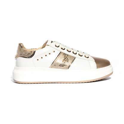 KEYS K7606 WHITE GOLD Sneakers Donna 