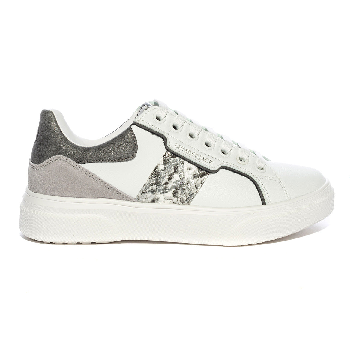 LUMBERJACK SWH0605-001 WHITE SILVERM0167 Sneakers Donna 