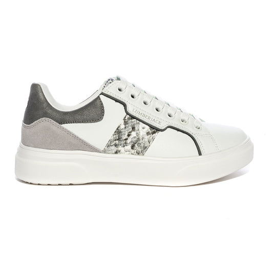 LUMBERJACK SWH0605-001 WHITE SILVERM0167 Sneakers Donna 