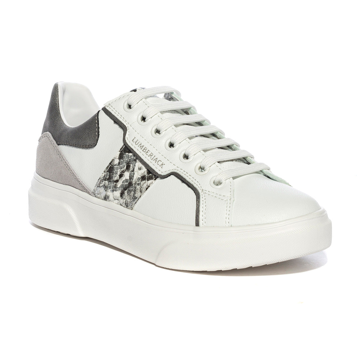 LUMBERJACK SWH0605-001 WHITE SILVERM0167 Sneakers Donna 