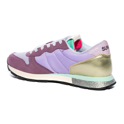 Sneakers Sun68  Girl'S Stargirl  Glitter Logo Lilla