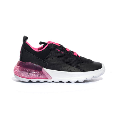 GEOX J45LZA BLACK FLUO FUCHSIA  C9B8L Sneakers Bambina 