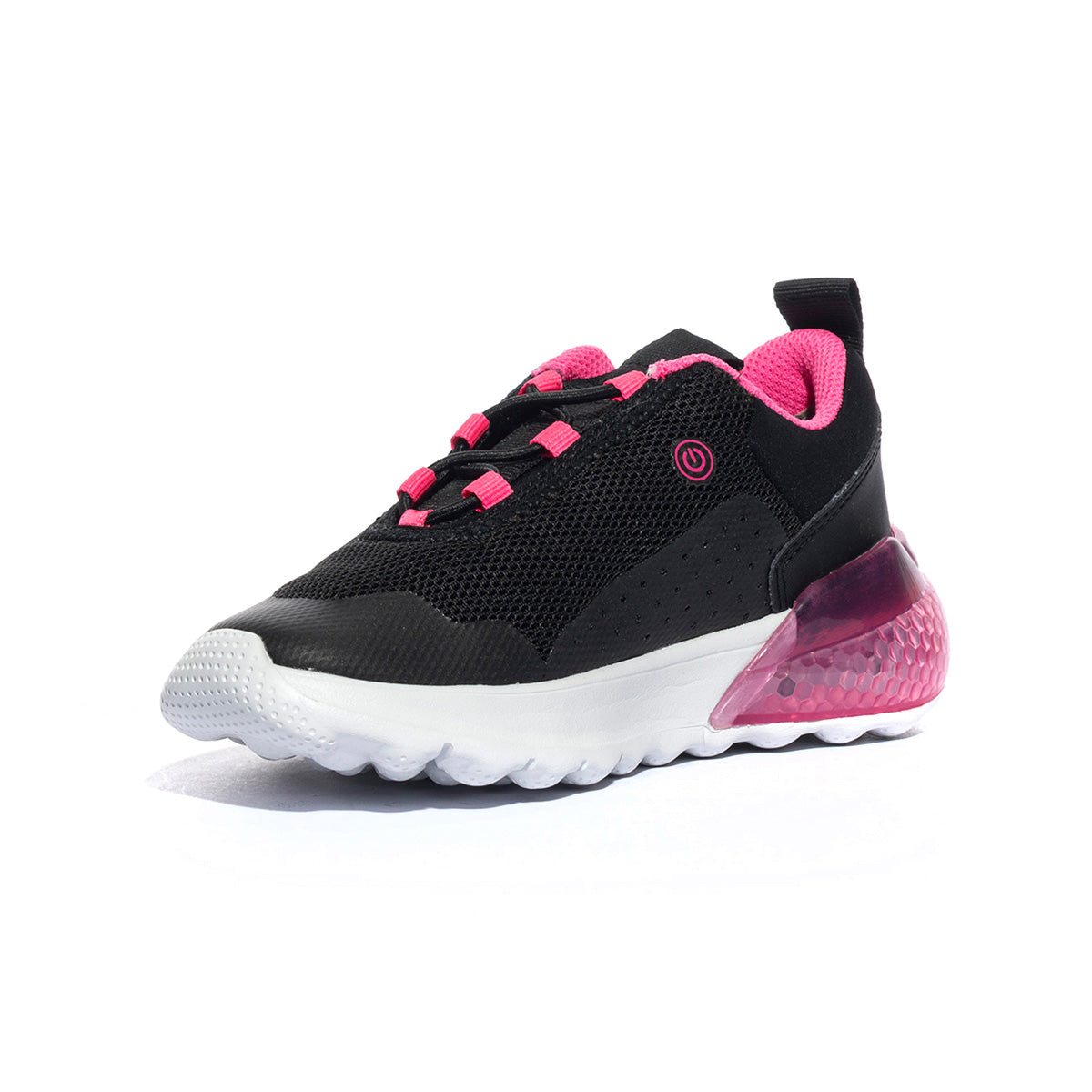 GEOX J45LZA BLACK FLUO FUCHSIA  C9B8L Sneakers Bambina 