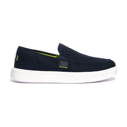 HEY DUDE HD41093-462 Canvas Navy White Slip-on Uomo 