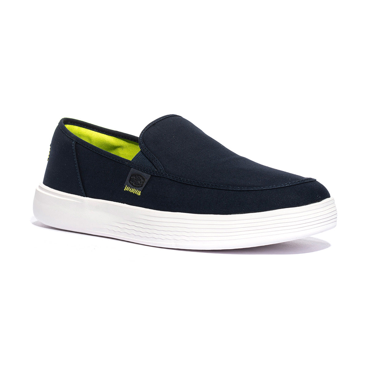 HEY DUDE HD41093-462 Canvas Navy White Slip-on Uomo 