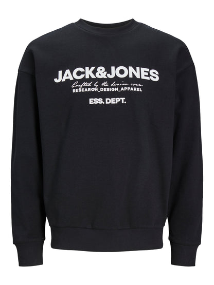 Felpa Jack E Jones Jjgale Sweat O-Neck Nera