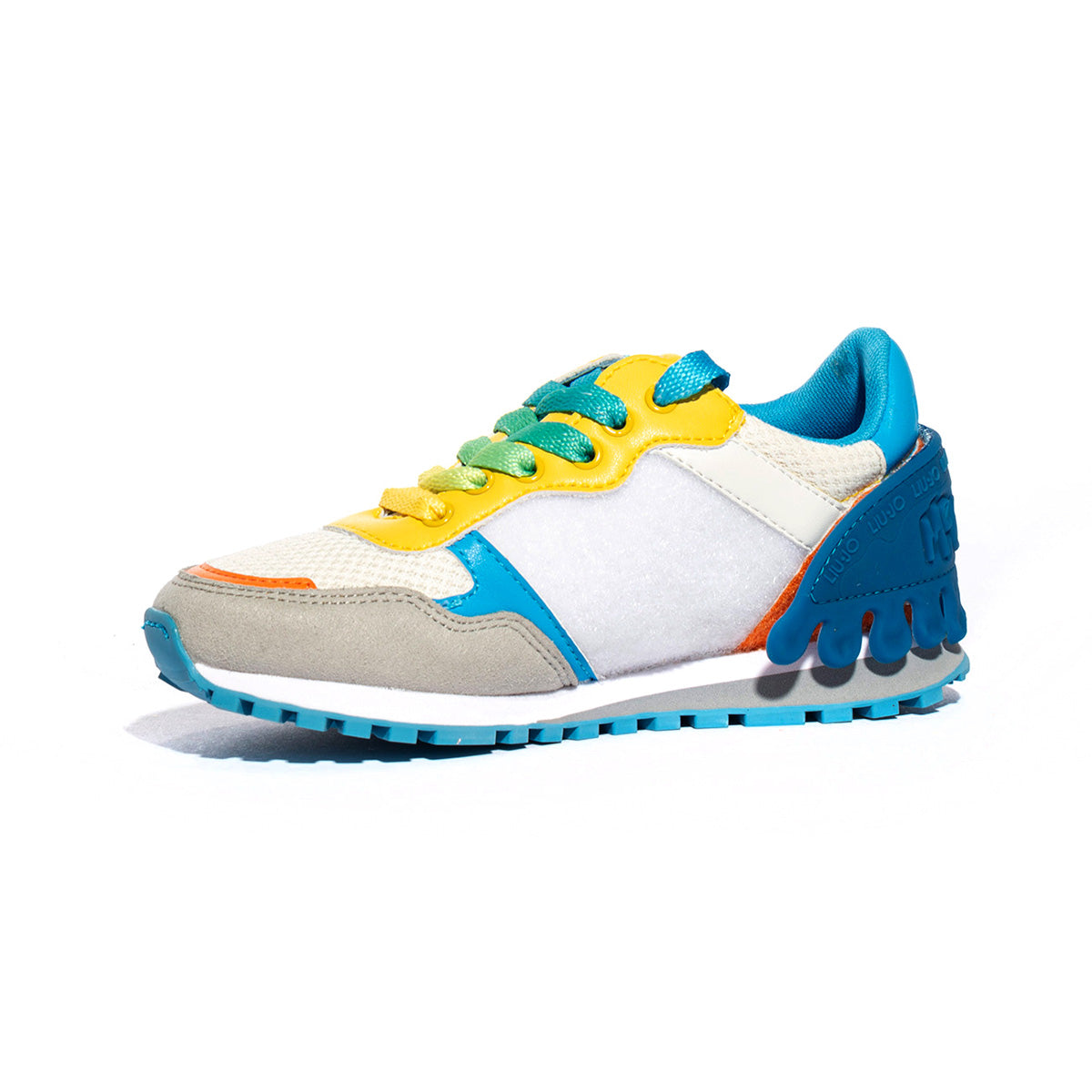 LIUJO 4B1001EX119 WHITE ORANGE Sneakers Bambina 