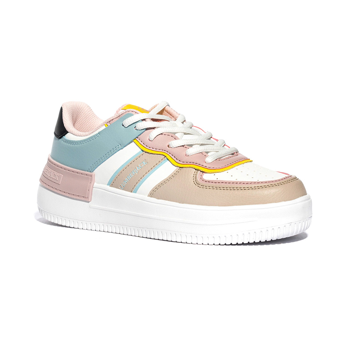 LUMBERJACK SWG1611-001WHITE BEIGE LT FUXIA M1197