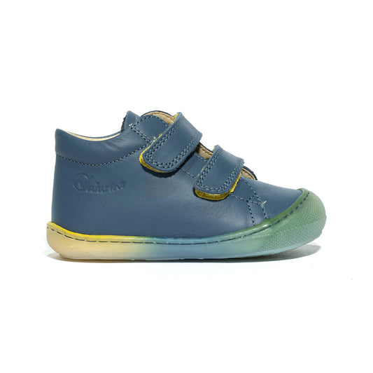 Sneakers naturino cocoon azure yellow