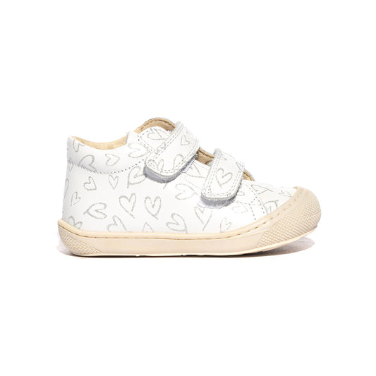 Sneakers naturino Cocoon BIanche Argento