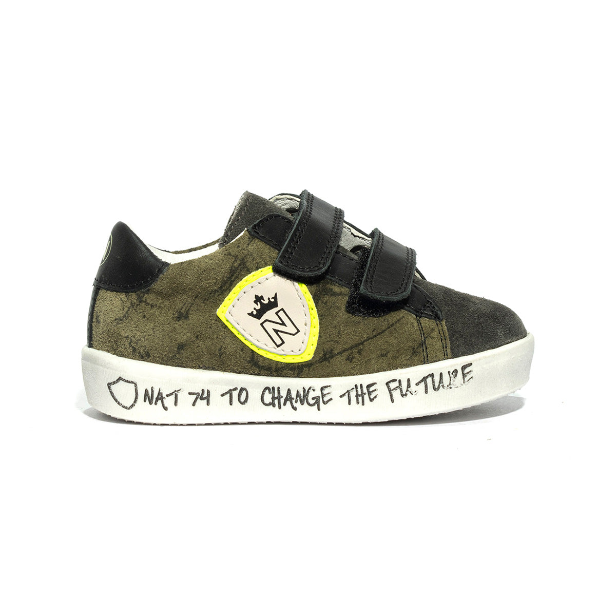 NATURINO KOREY ANTHRACITE GREEN BOTTLE ANTHRACITE GREEN Sneakers Bambino 