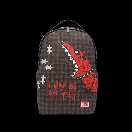 ZAINO R372 I LIKE MY RED DOG BACKPACK MARRONE