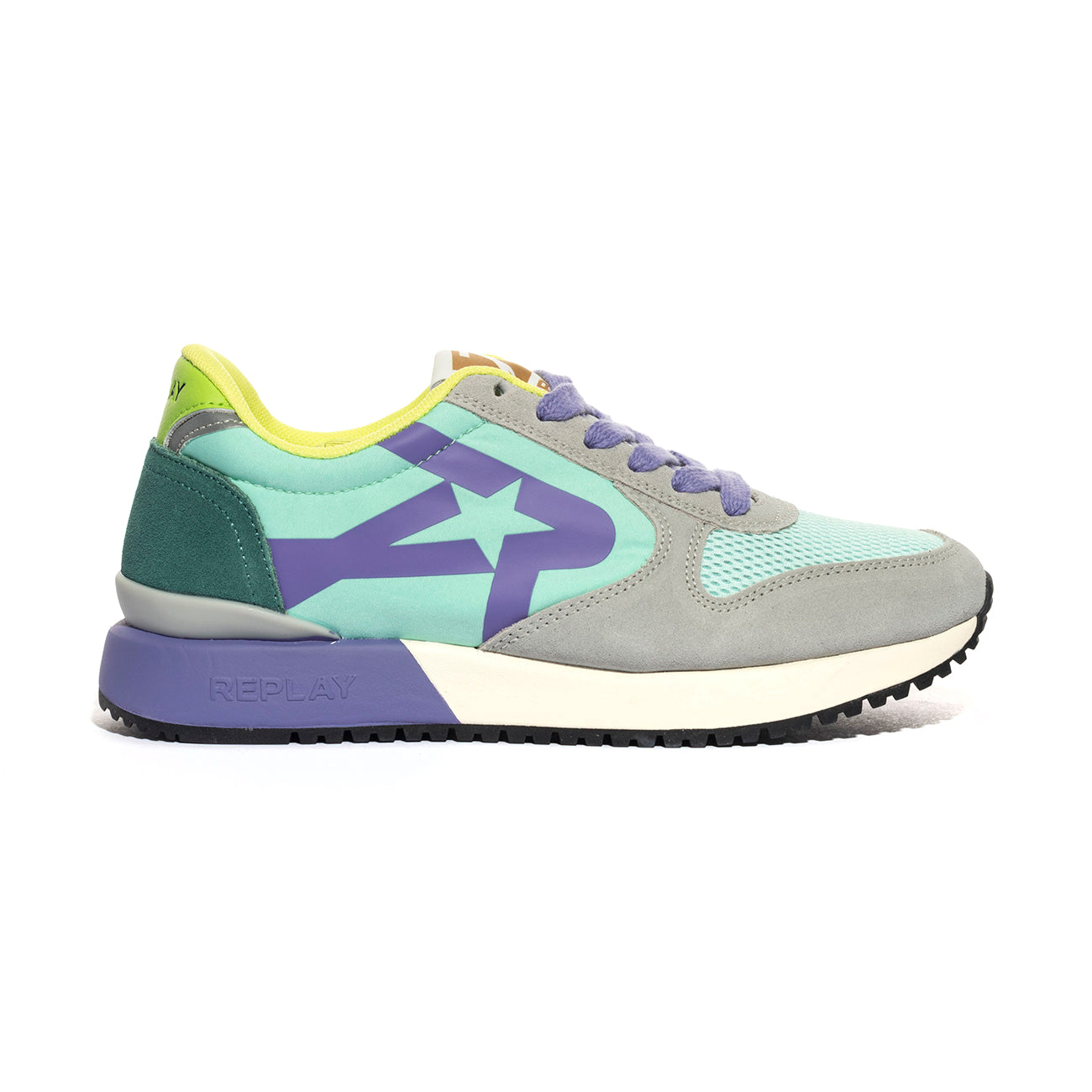 REPLAY RS9O0001T GREY YELLOW Sneakers Donna 