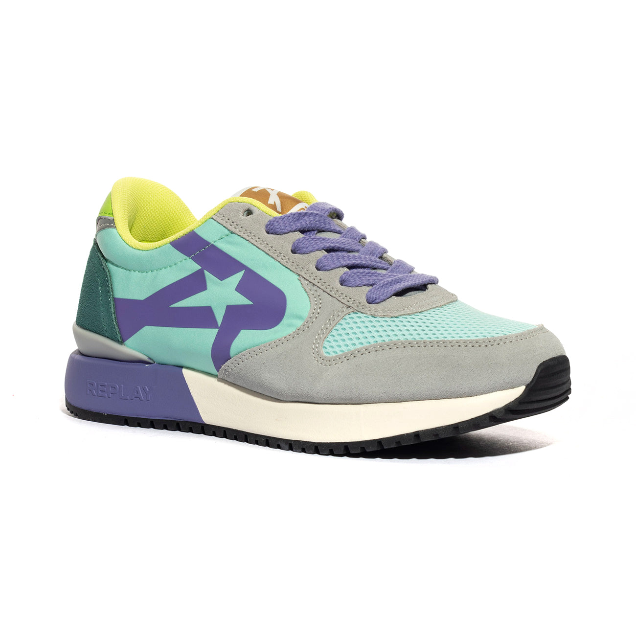 REPLAY RS9O0001T GREY YELLOW Sneakers Donna 
