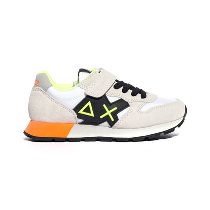 Sneakers Sun 68  Boy'S Jaki Fluo  Kid Bianco