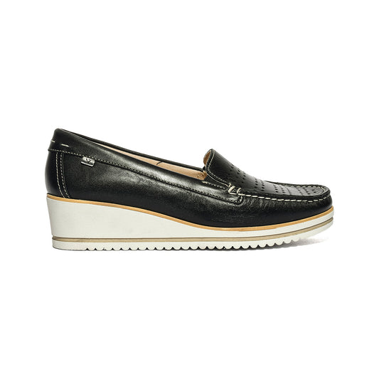 VALLEVERDE 11208 NERO Mocassini Donna 