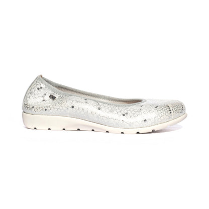VALLEVERDE V66155 ARGENTO Ballerine Donna 