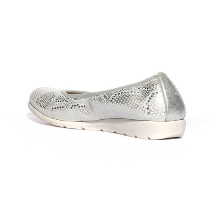 VALLEVERDE V66155 ARGENTO Ballerine Donna 