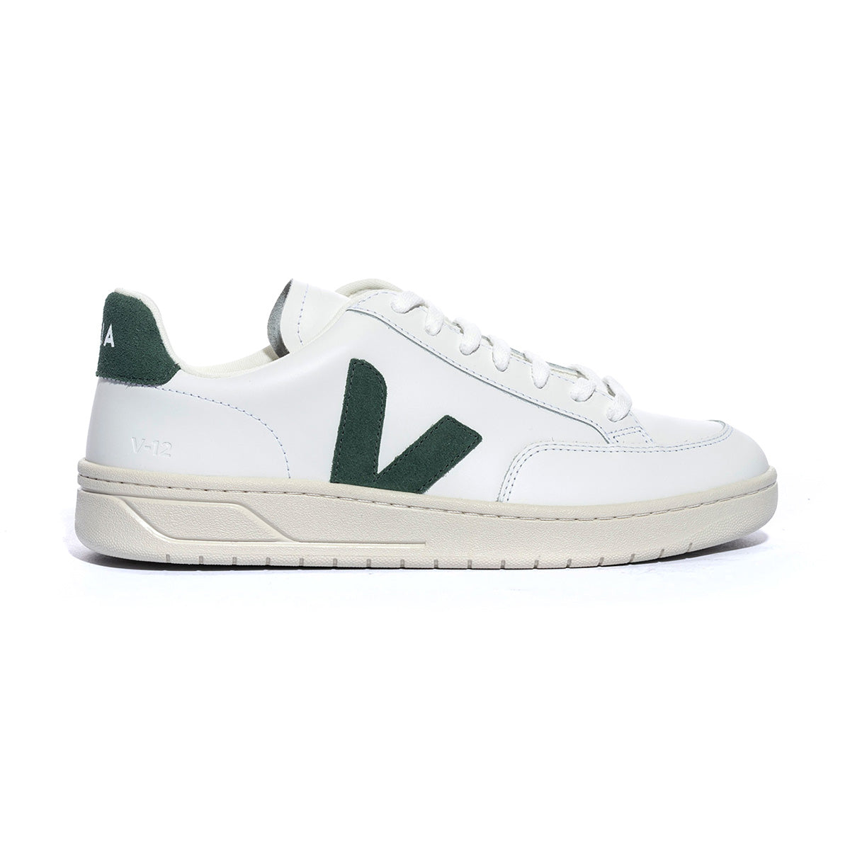 Sneakers Veja Leather Bianche Verdi