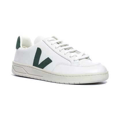 Sneakers Veja Leather Bianche Verdi