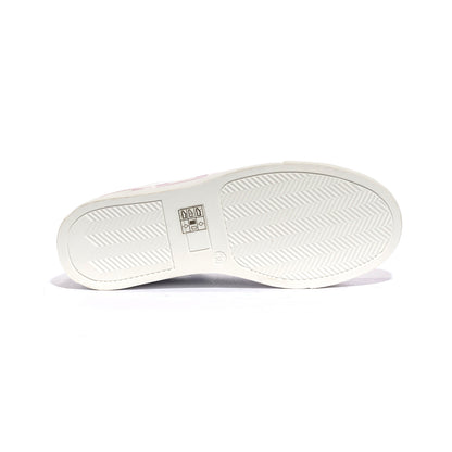 4US 41014 WHITE SILVER Sneakers Bambina 