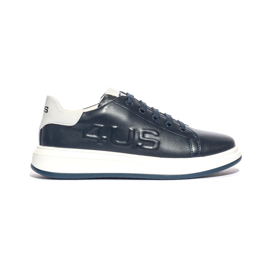 4US 42700 BLU WHITE Sneakers Bambino 