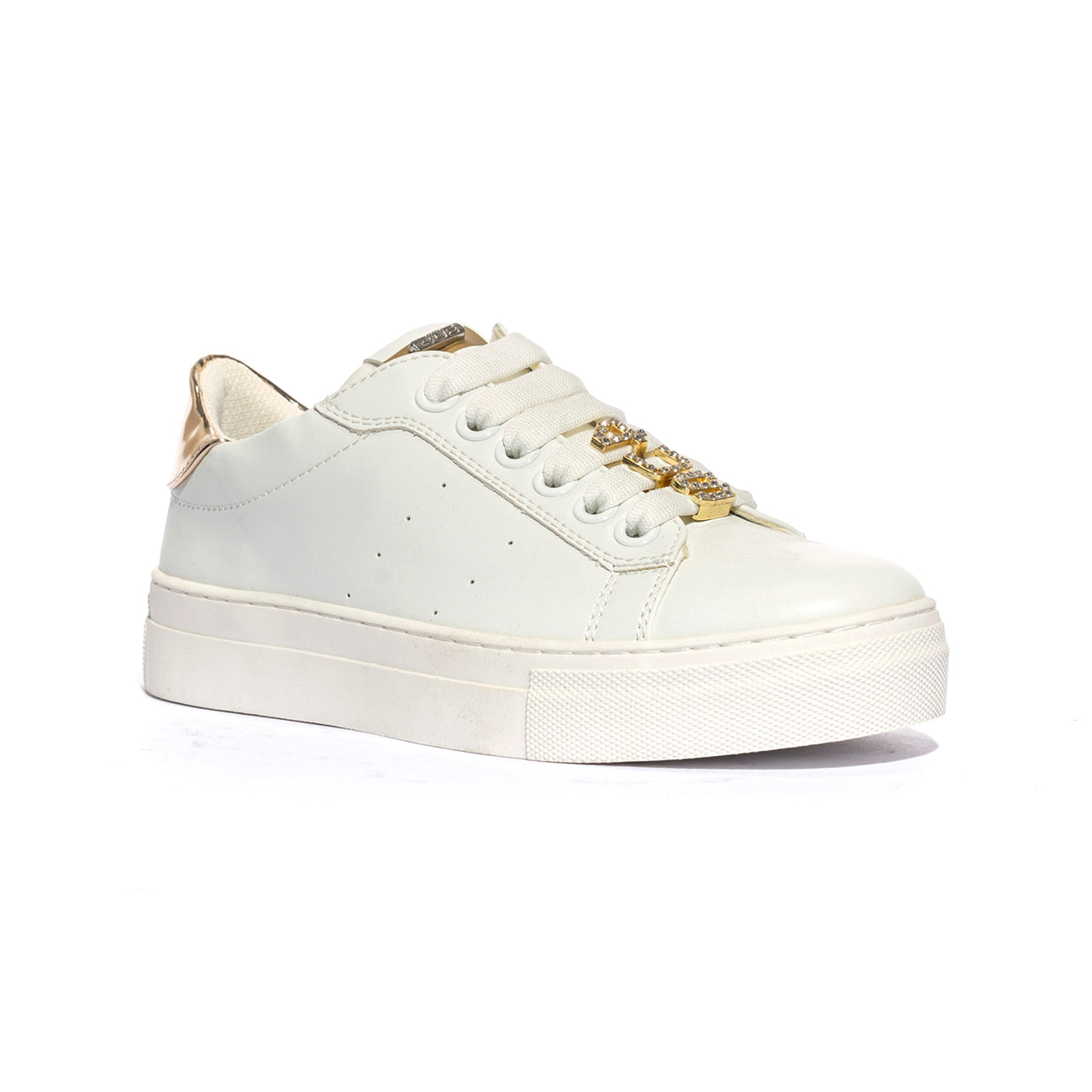 4US 42740 WHITE GOLD Sneakers Bambina 