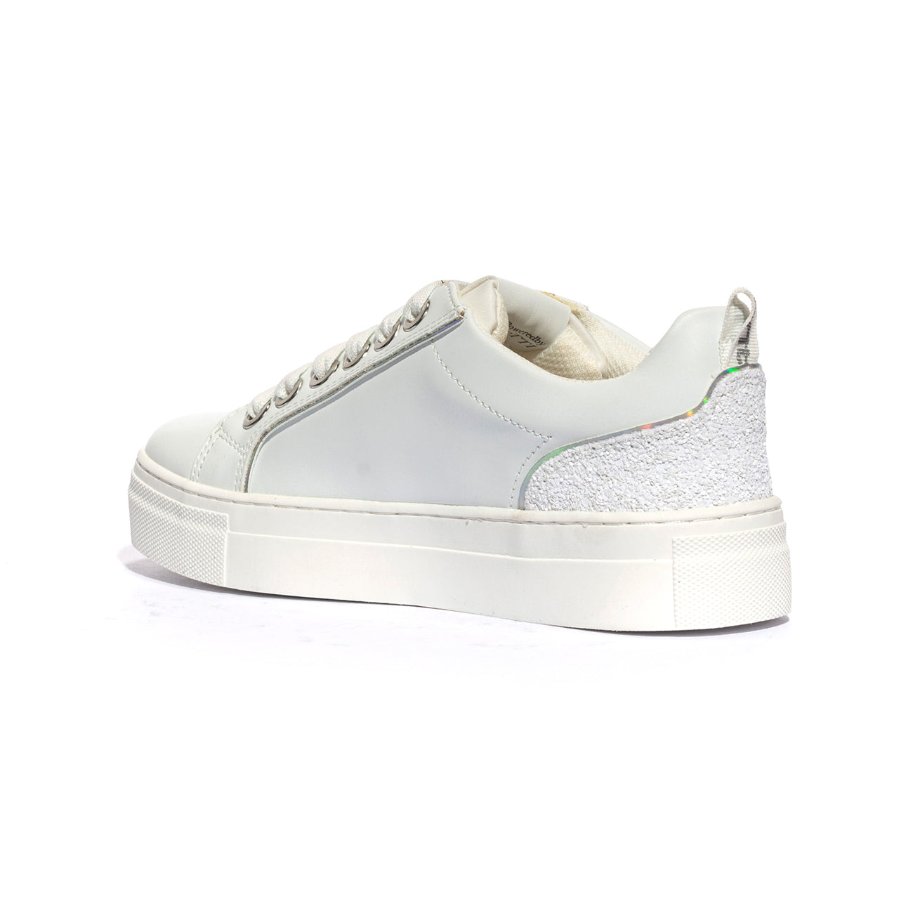4US 42741 WHITE SILVER Sneakers Bambina 