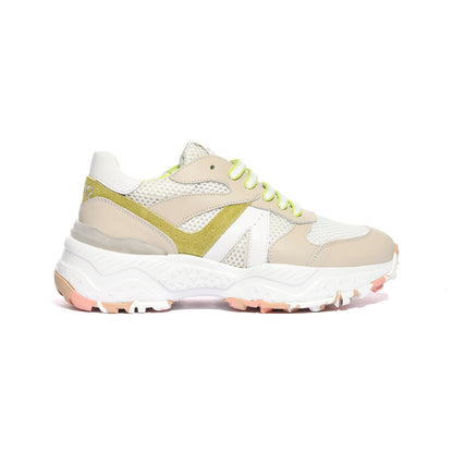 ACCADEMIA 72 AC111 BEIGE WHITE Sneakers Donna 