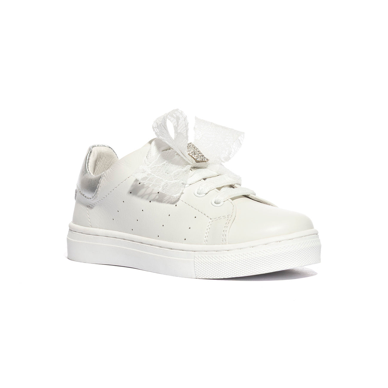 BALDUCCI BUTT1901 BIANCO ARGENTO Sneakers Bambina 