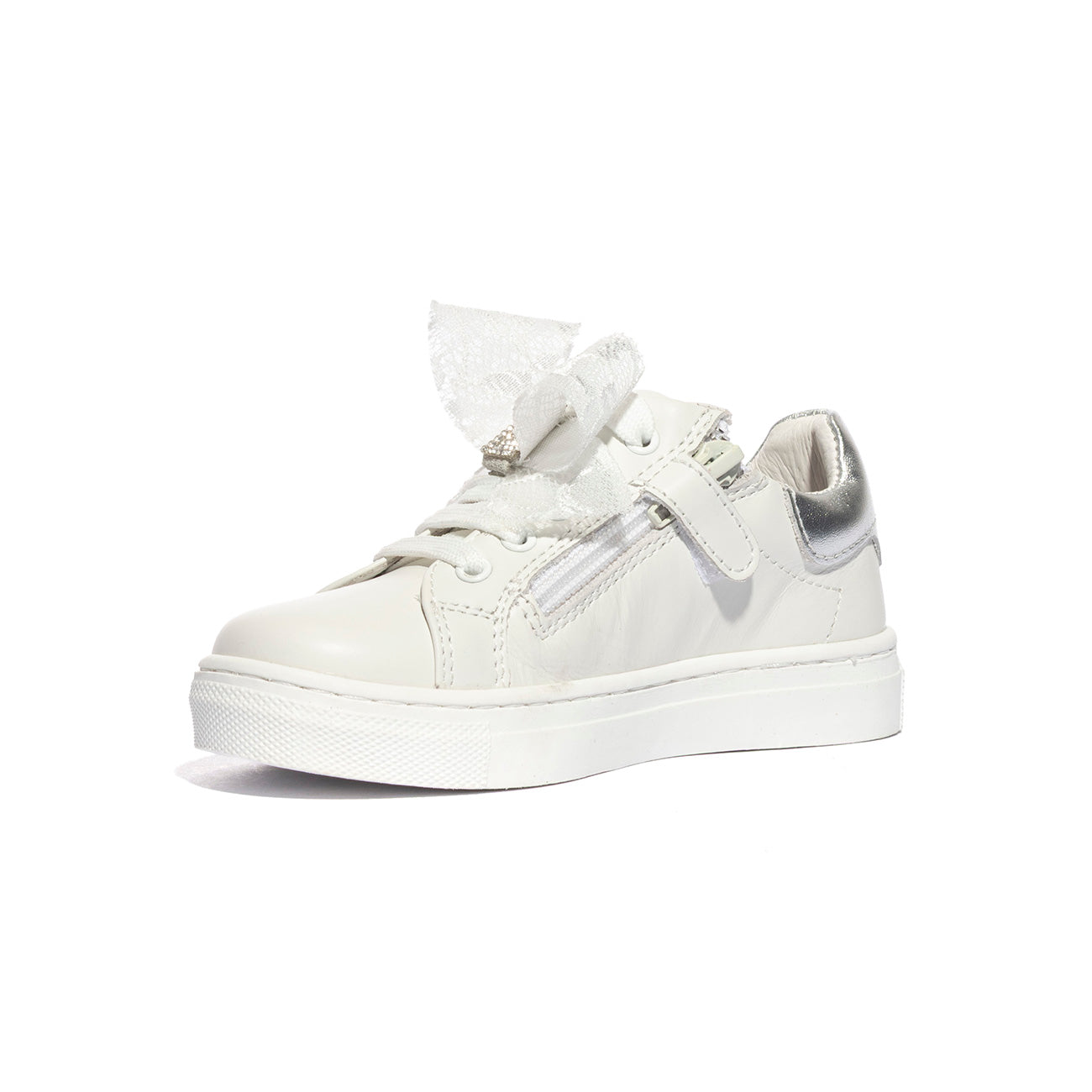 BALDUCCI BUTT1901 BIANCO ARGENTO Sneakers Bambina 
