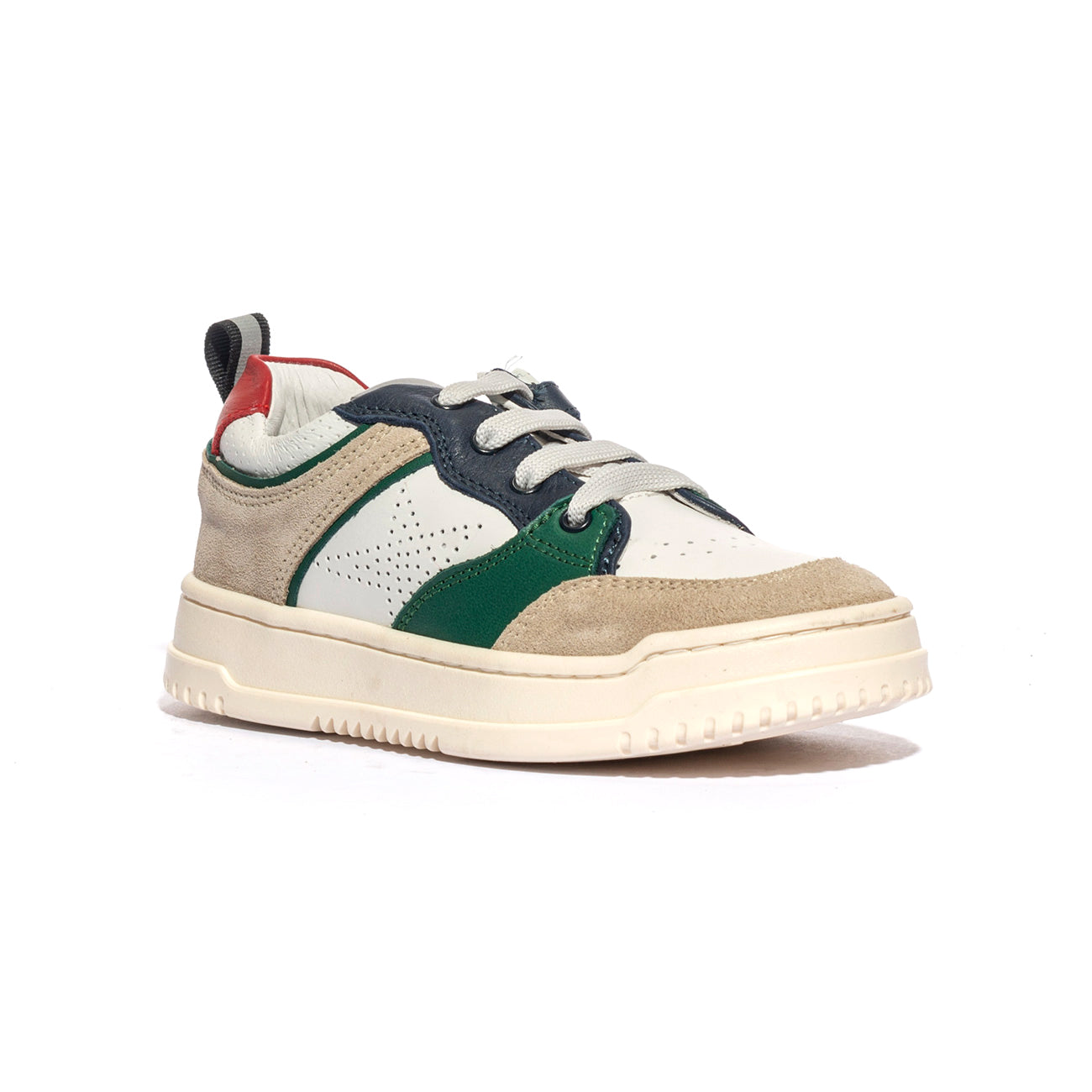 BALDUCCI OTRO1065 BEIGE BIANCO VERDE Sneakers Bambino 