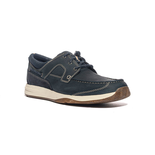 CLARKS 176972 NAVY NUBUK Sneakers Uomo 