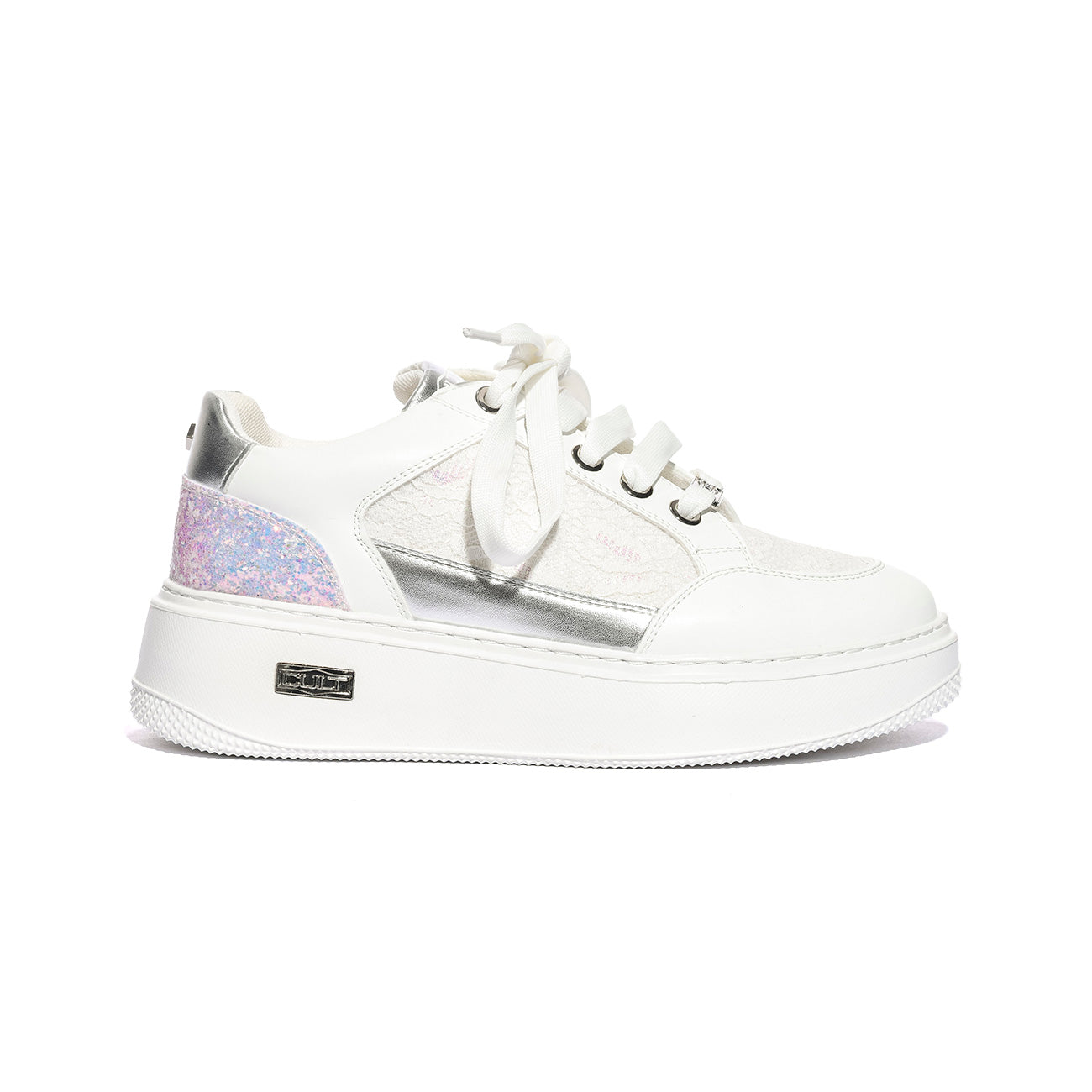CULT T203 WHITE SILVER Sneakers Bambina 