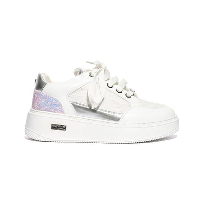 CULT T203 WHITE SILVER Sneakers Bambina 