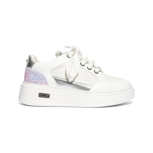 CULT T203 WHITE SILVER Sneakers Bambina 