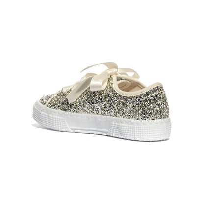 DXO 105 GLITTER PLATINO Sneakers Bambina 