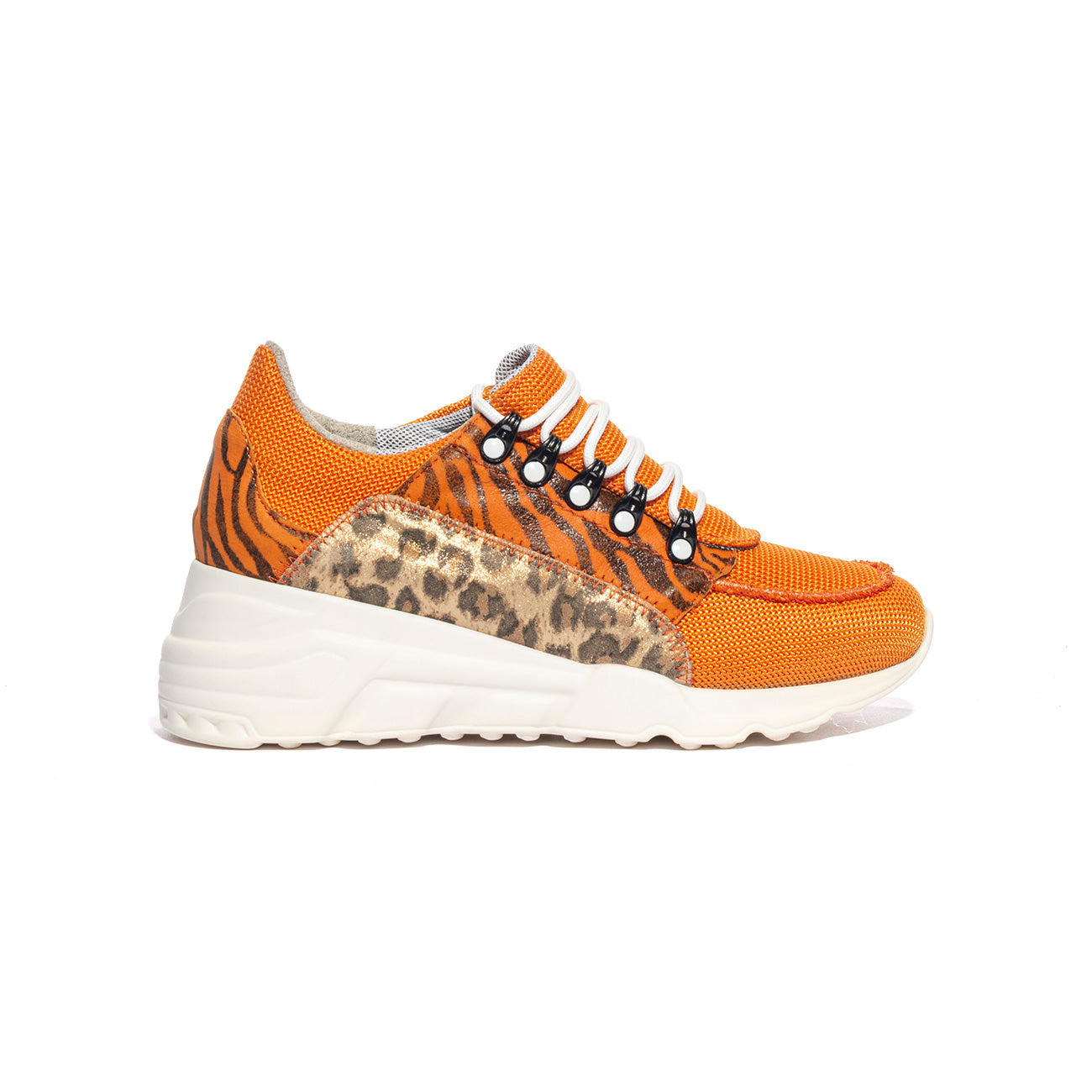 EASY'N ROSE 607-001 ARANCIO ZEBRA Sneakers Donna 