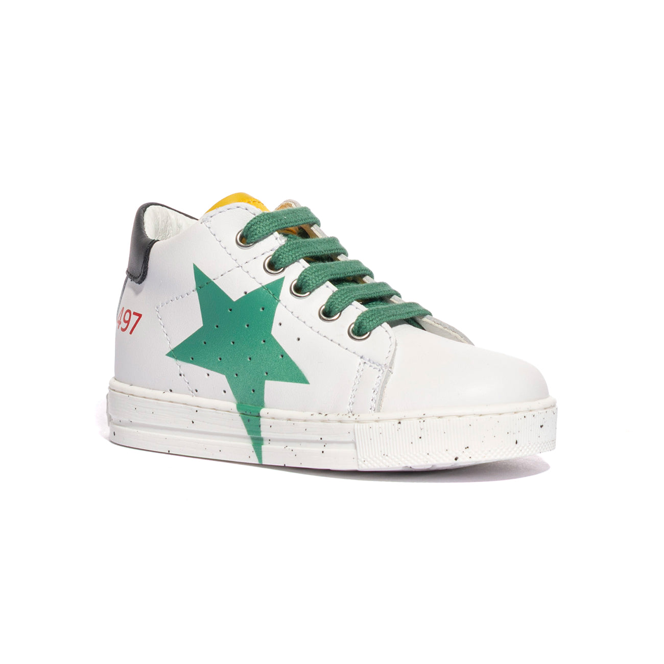 FALCOTTO 0012015331-01-1N83 WHITE GREEN BLACK Sneakers Bambino 