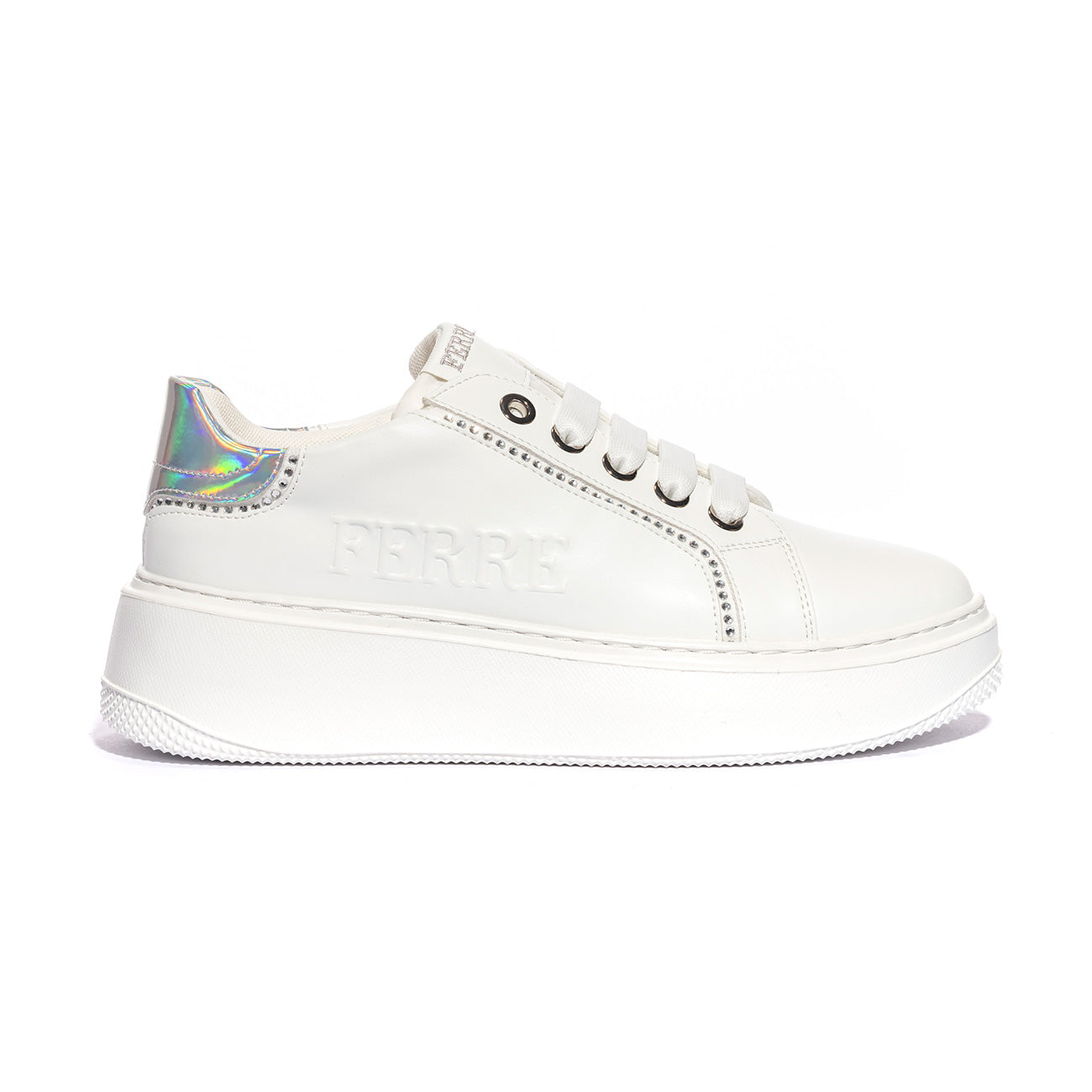 FERRE' FB071 WHITE SILVER Sneakers Bambina 