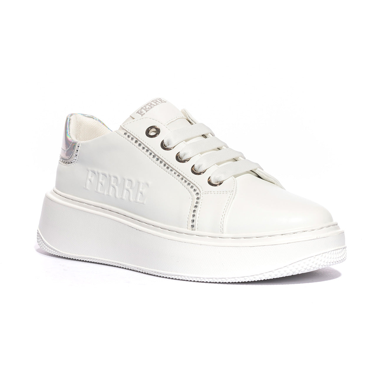 FERRE' FB071 WHITE SILVER Sneakers Bambina 