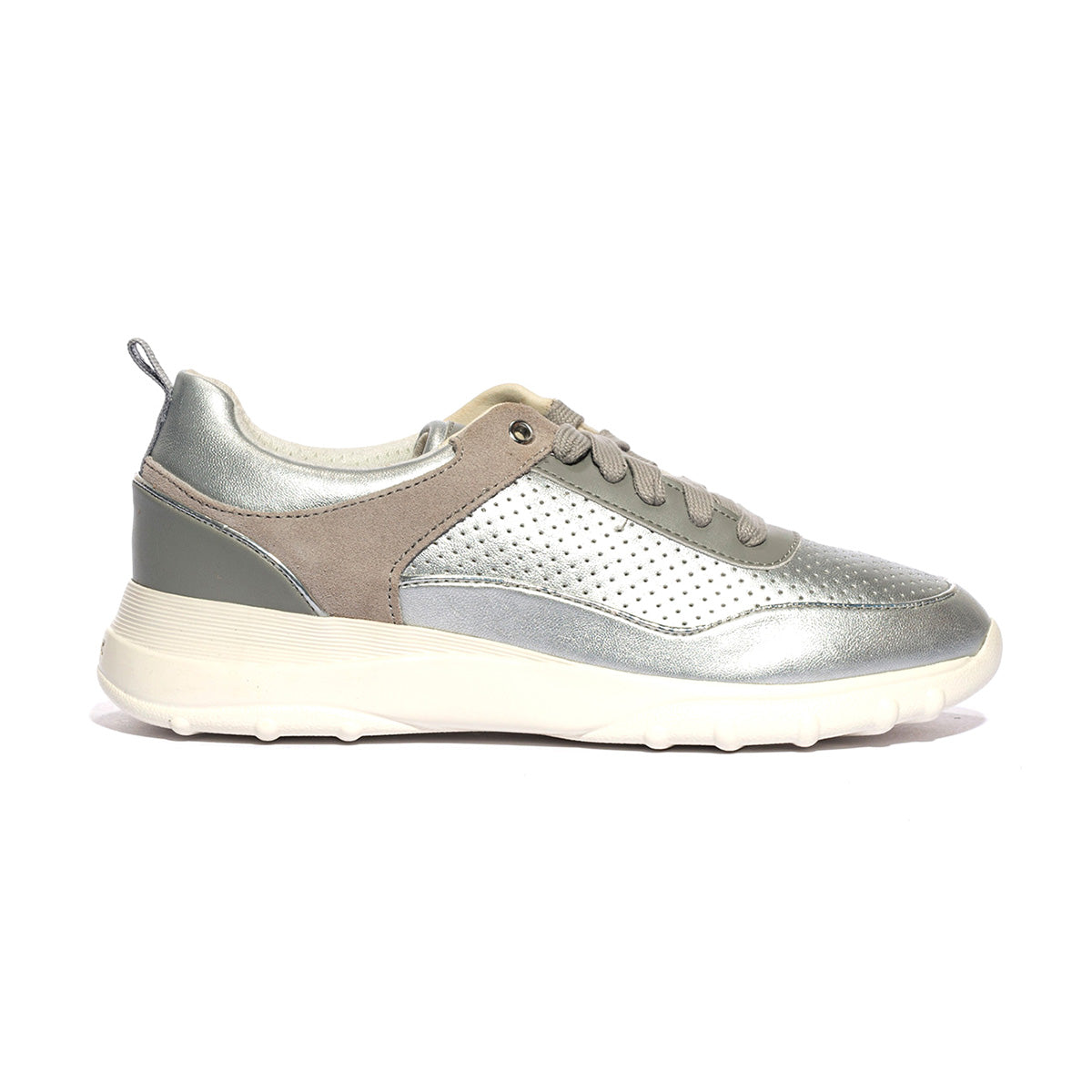 GEOX D35LPB 0AJ22 SILVER LTGREY C0898 Sneakers Donna 