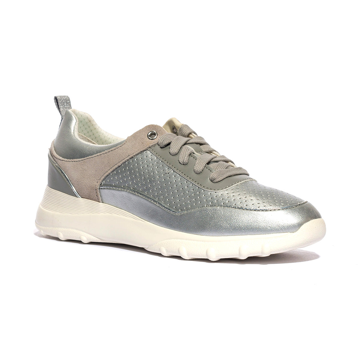 GEOX D35LPB 0AJ22 SILVER LTGREY C0898 Sneakers Donna 