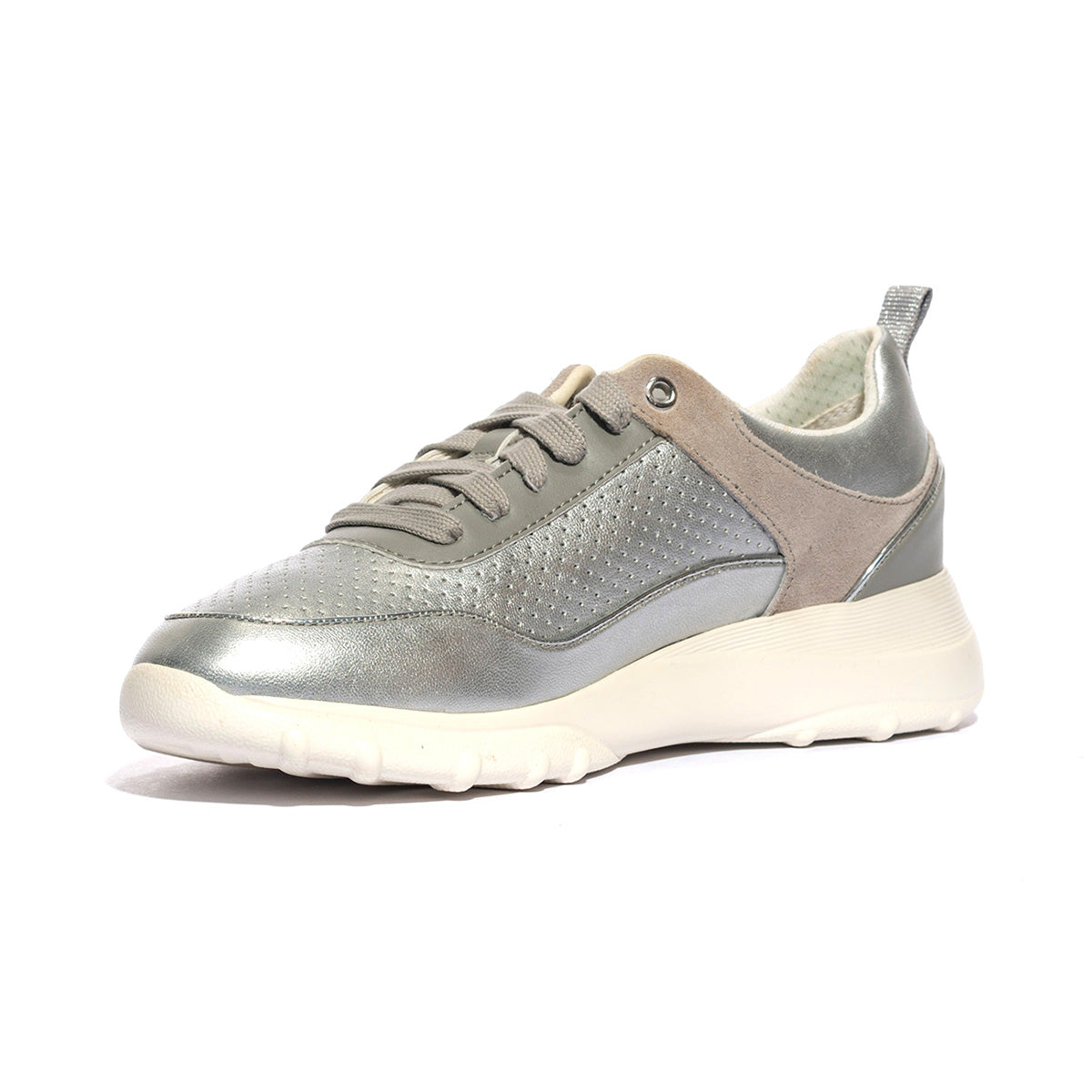 GEOX D35LPB 0AJ22 SILVER LTGREY C0898 Sneakers Donna 