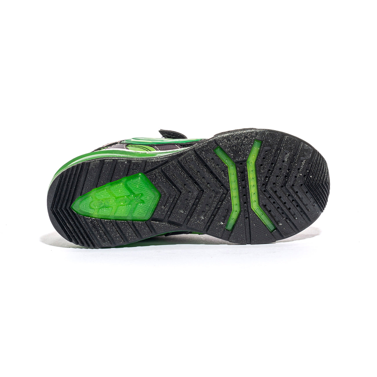 GEOX J35FEB 011CE BLACK GREEN C0016 Sneakers Bambino 