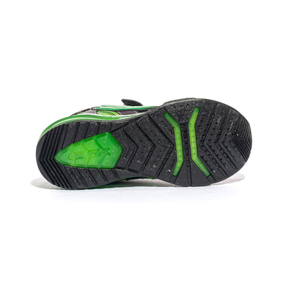 GEOX J35FEB 011CE BLACK GREEN C0016 Sneakers Bambino 