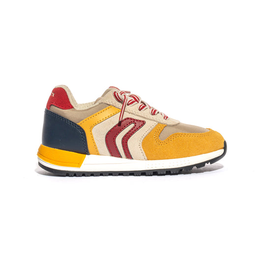 GEOX J459EB 022FU BEIGE YELLOW C0445 Sneakers Bambino 