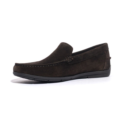 GEOX U55Q3A DK BROWN C6006 Mocassini Uomo 