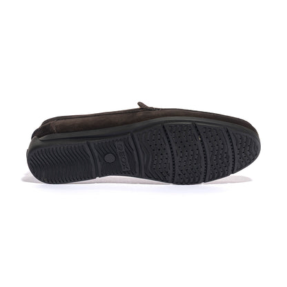GEOX U55Q3A DK BROWN C6006 Mocassini Uomo 
